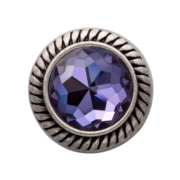 Round Gem (Set van 2) — Amethyst