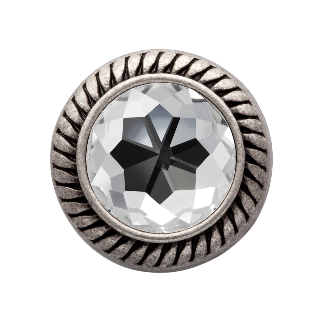 MiaMilo Round Gem Charm — Diamond