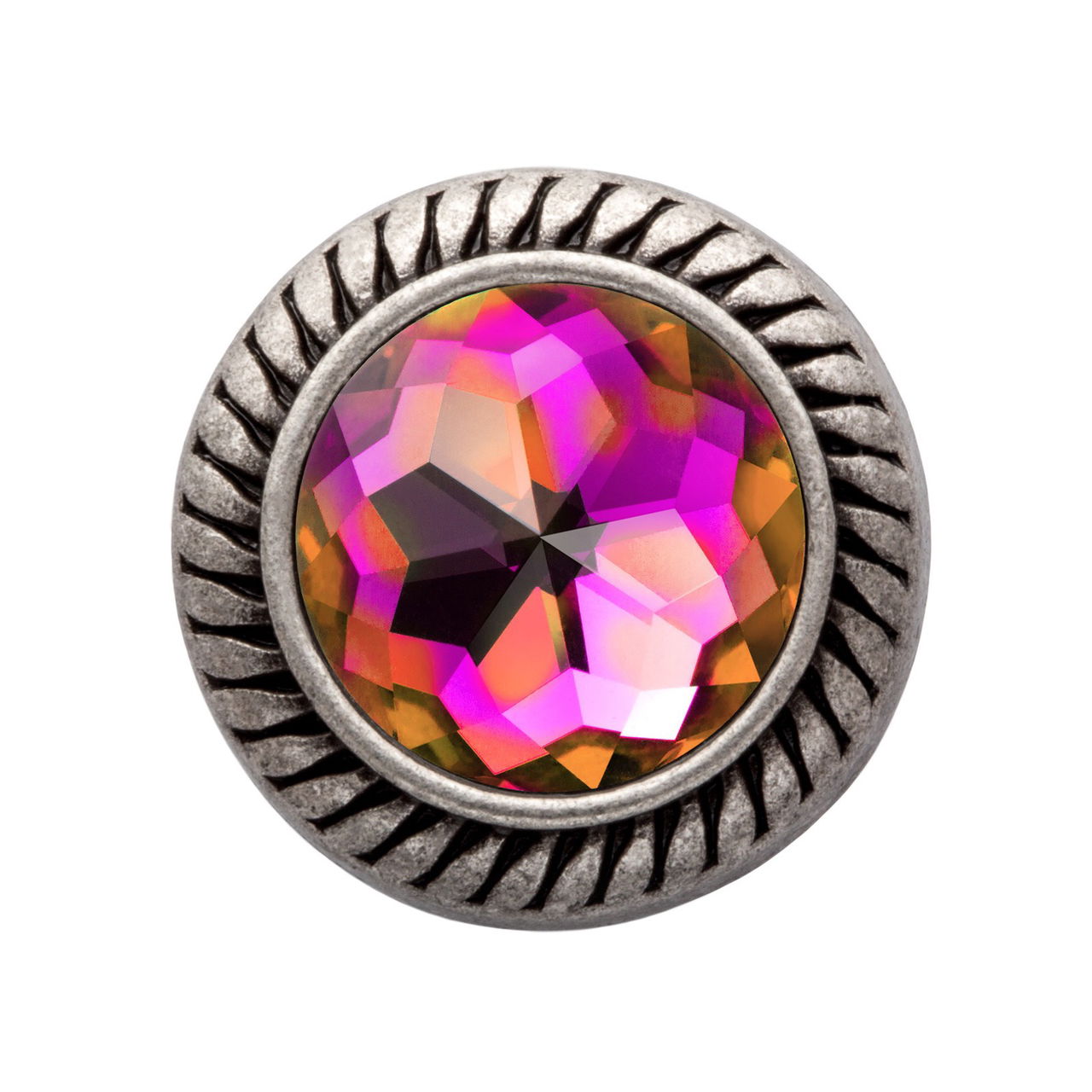 MiaMilo Round Gem Charm — Chroma