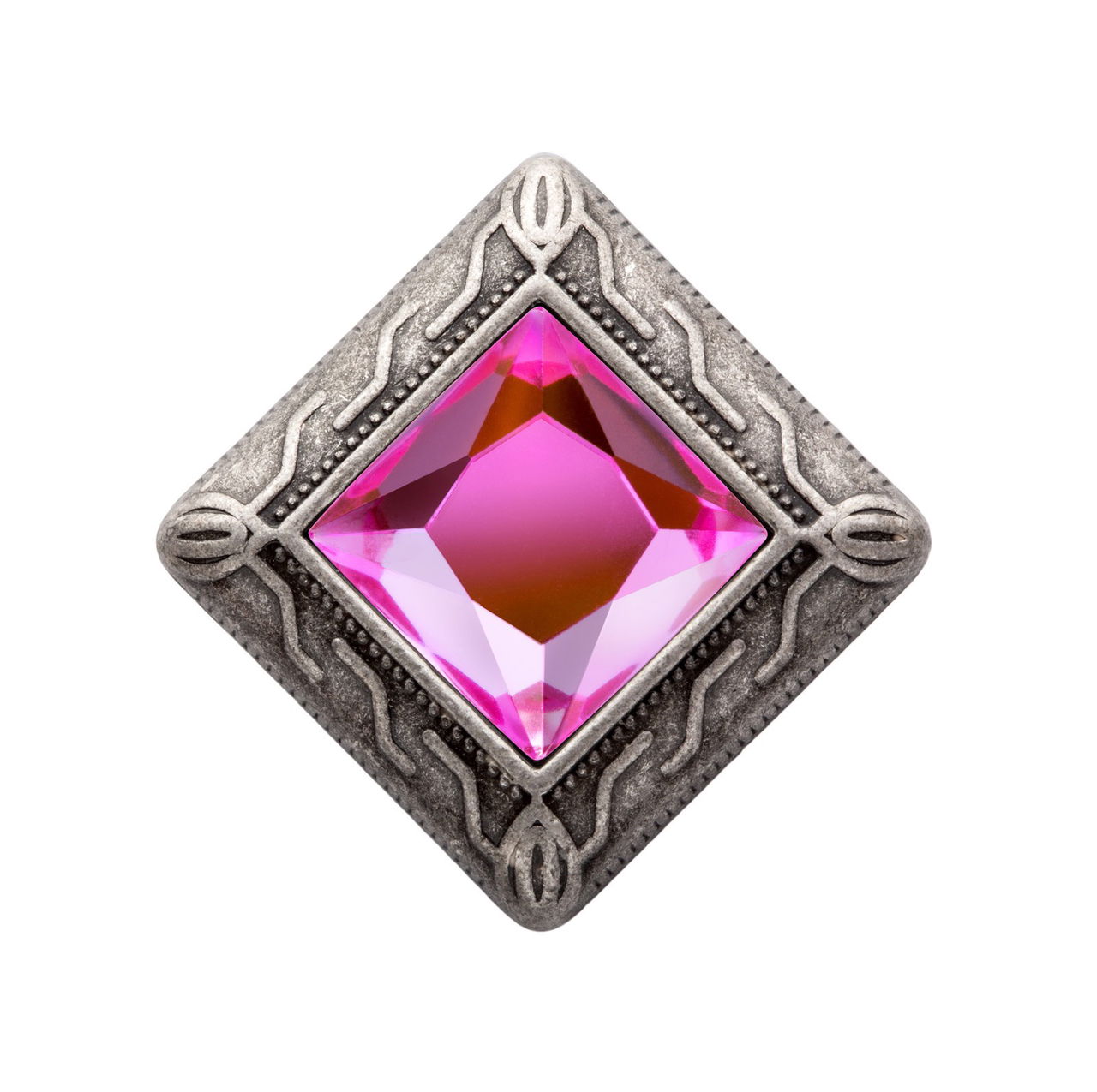 MiaMilo Square Gem Charm — Tourmaline