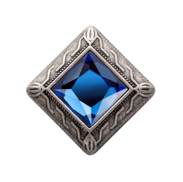 Square Gem (Set van 2) — Tanzanite