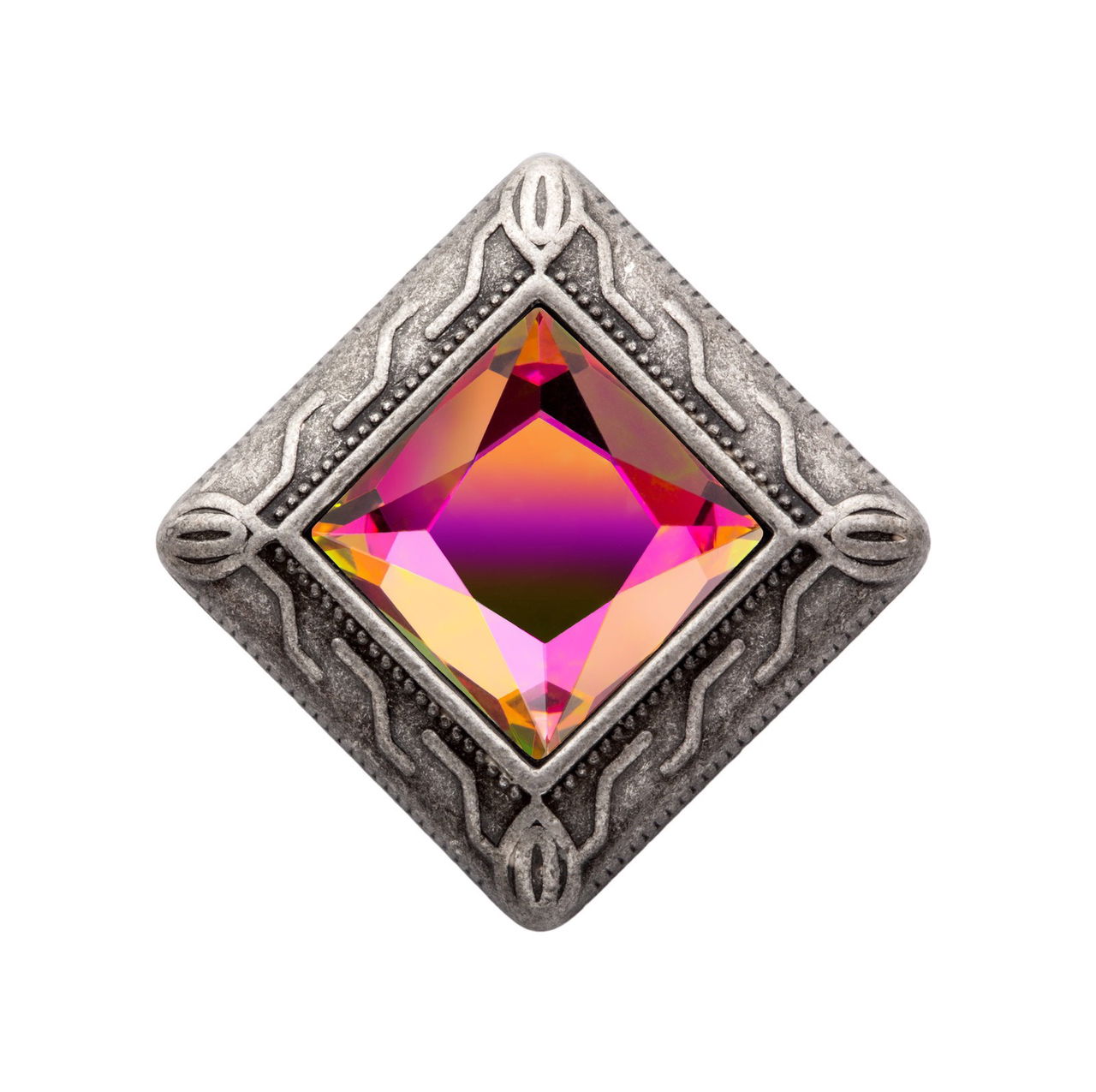 MiaMilo Square Gem Charm — Chroma