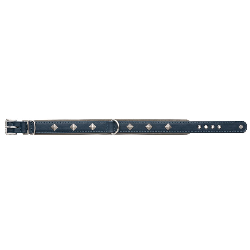 MiaMilo Concrete Jungle Leder Hundehalsband — L