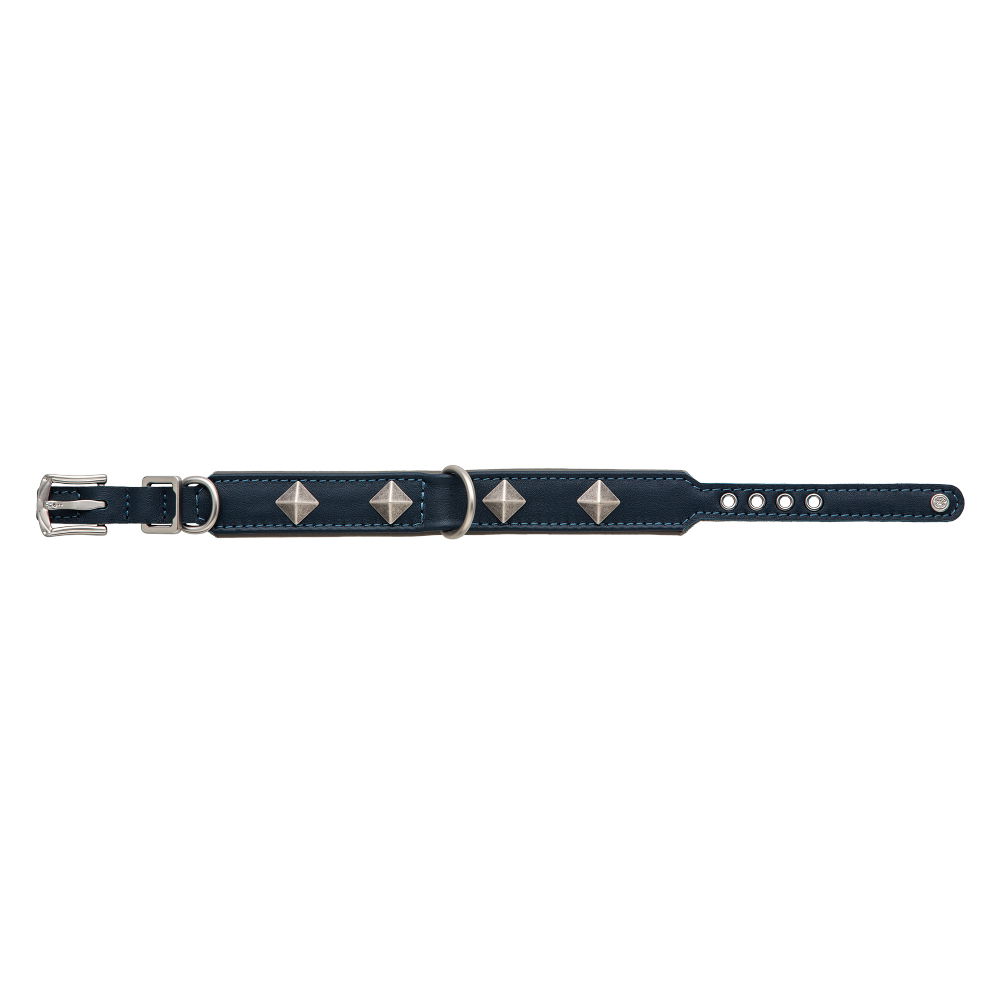 MiaMilo Concrete Jungle Leather Dog Collar — S
