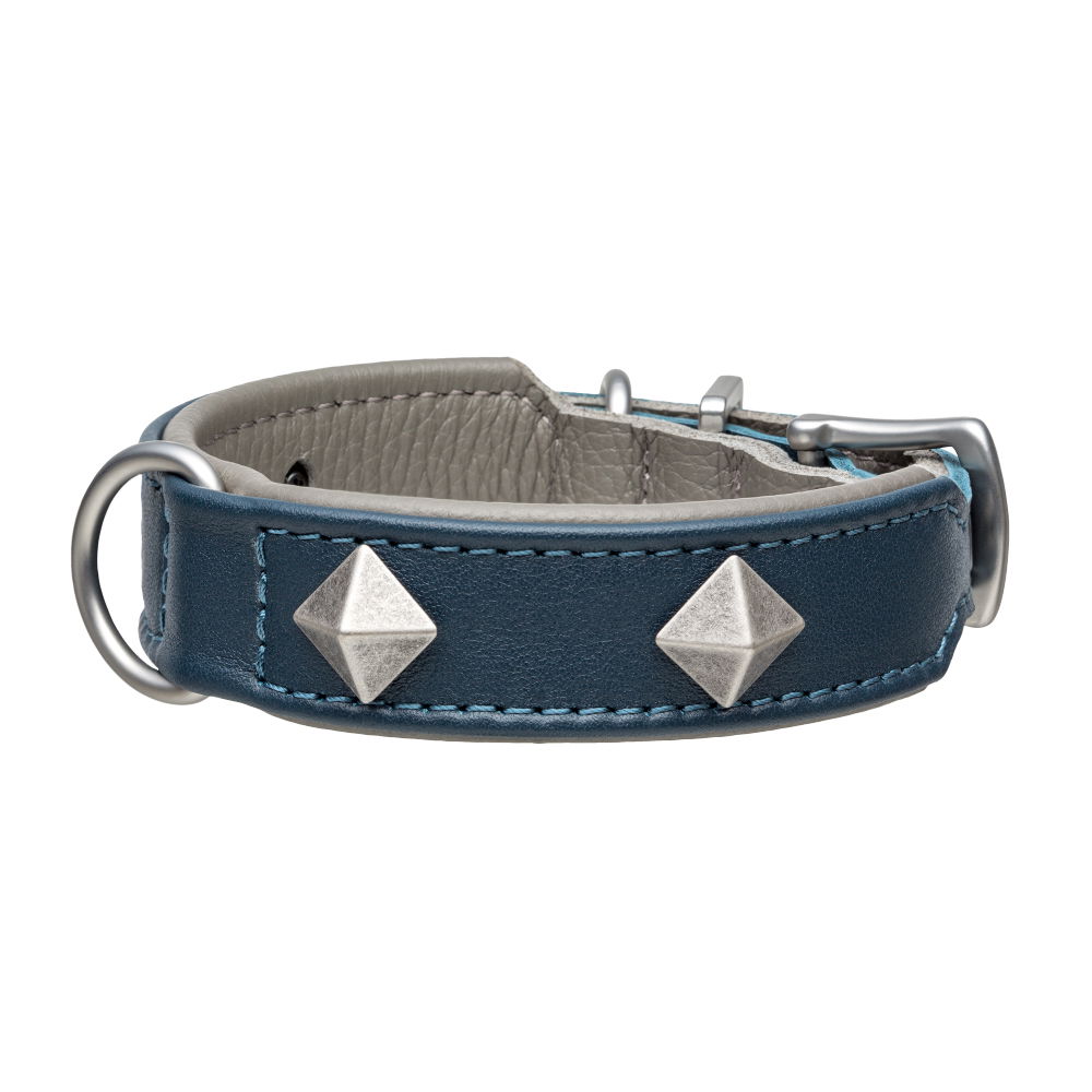 MiaMilo Concrete Jungle Leather Dog Collar — S