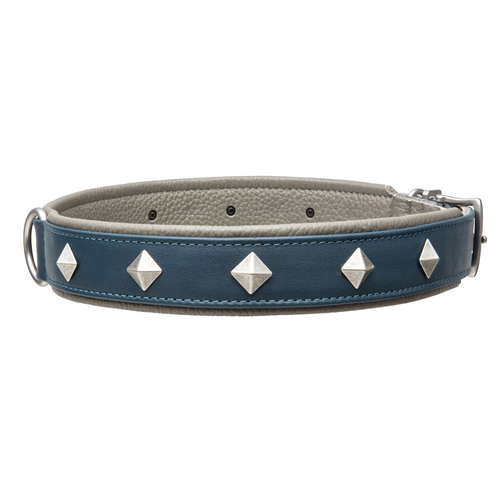 MiaMilo Concrete Jungle Leather Dog Collar — XXL