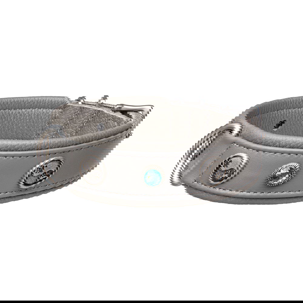 MiaMilo Mountain Zen Leather Dog Collar — M