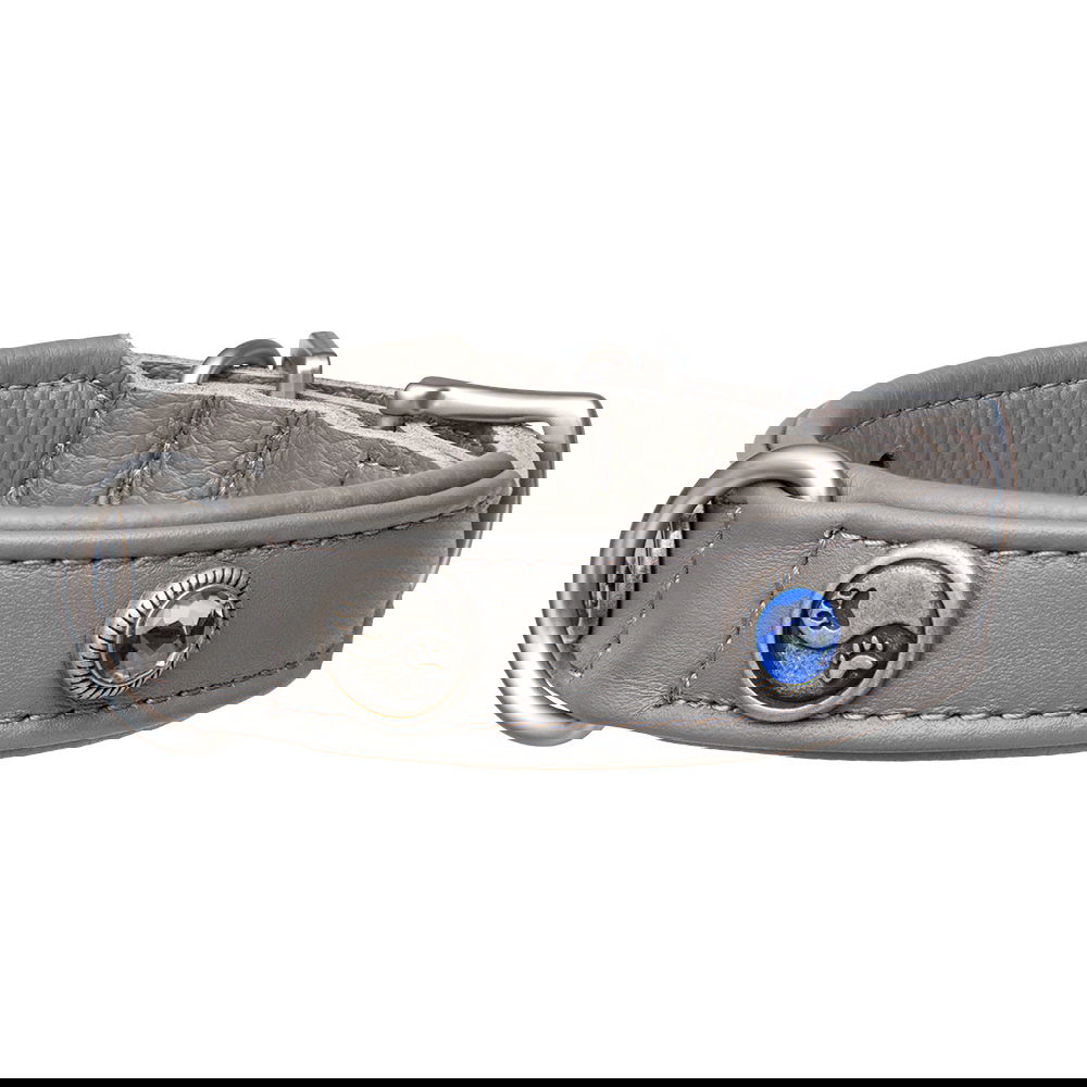 MiaMilo Mountain Zen Leather Dog Collar — XS/S