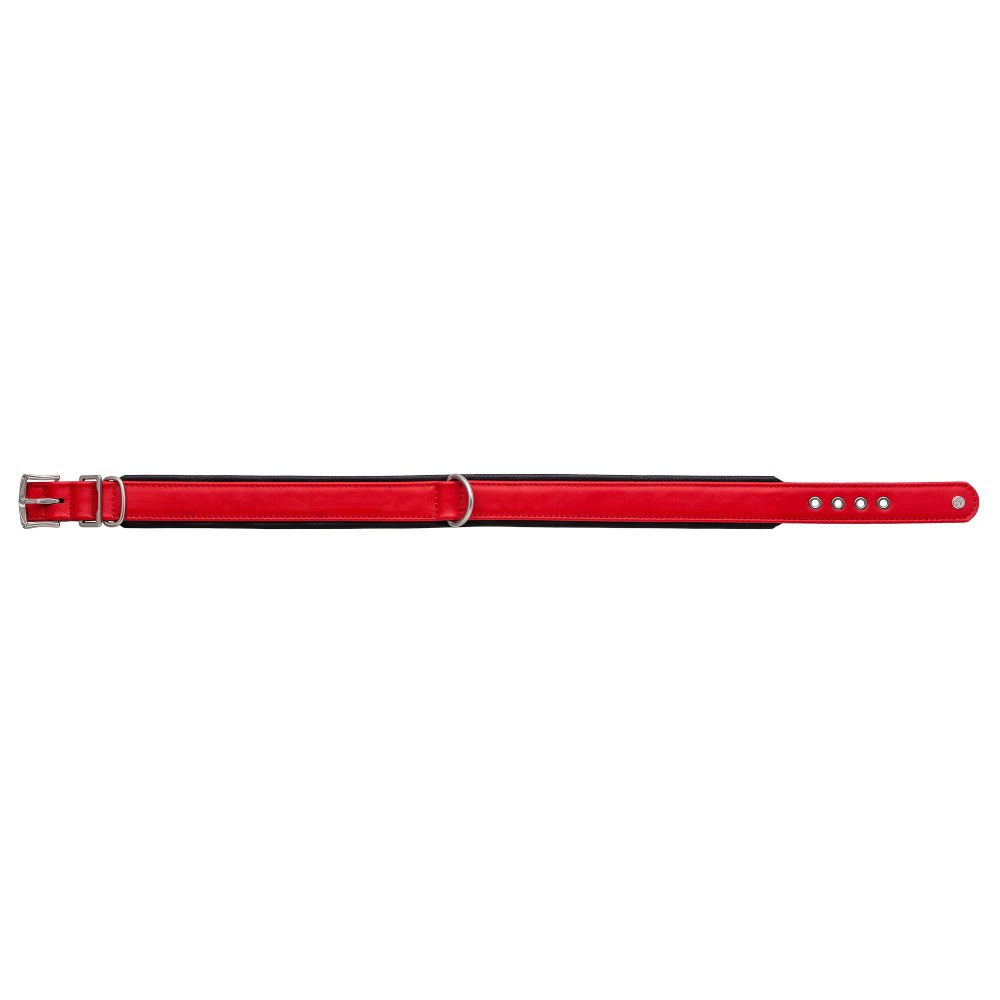 MiaMilo Ruby Noir Leder Hundehalsband — L/XL
